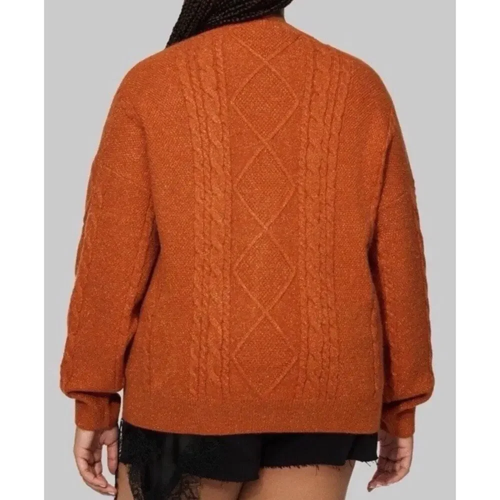 Taylor Swift Life of a Showgirl Glitter Orange Cardigan 3XL/4XL New In Hand - Picture 2 of 2